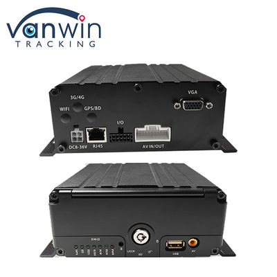 4G 6 Channel H. 265 HDD Car Mobile DVR voor beveiligingscamera voertuig