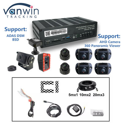 8 CH 4G 360 panoramisch bekijken MDVR met AI ADAS DSM BSD panoramisch bekijken Auto voertuig DVR camera systeem