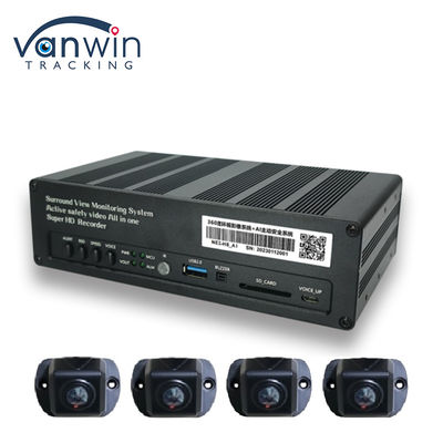 8 CH 4G 360 panoramisch bekijken MDVR met AI ADAS DSM BSD panoramisch bekijken Auto voertuig DVR camera systeem