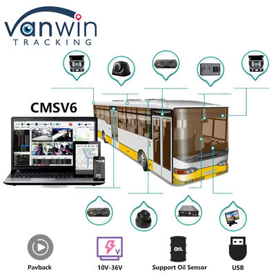 4CH Dual SD Card GPS MDVR Camera Met 4G WiFi Mobile DVR School Bus Security System