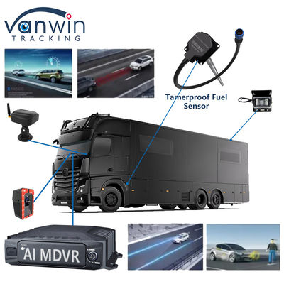 H.265 8CH HDD Mobile DVR Advanced Driving DSM ADAS BSD AI Voetgangersensorsysteem