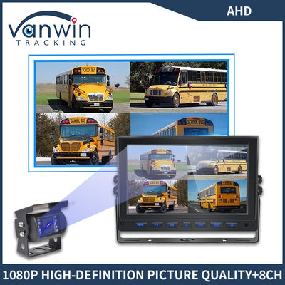 9 inch 8 Channel AHD Monitor Video 1080P Auto LCD IPS Monitor voor Bus Truck Trailer
