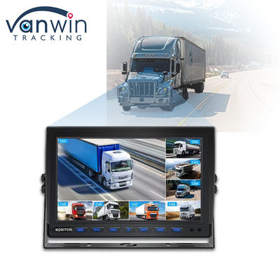 9 inch 8 Channel AHD Monitor Video 1080P Auto LCD IPS Monitor voor Bus Truck Trailer