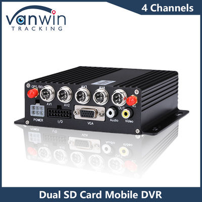4CH HD Autocamera's Dual SD Card Mobiele DVR 4G GPS 1080P MDVR H.265 Video Recorder