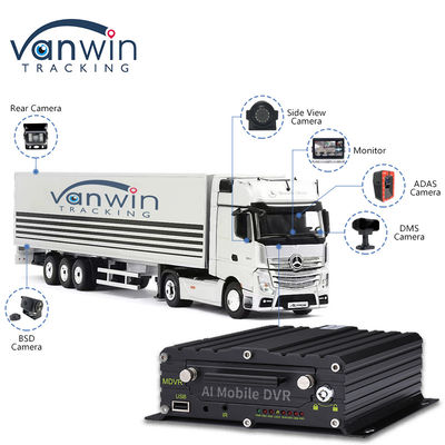 ADAS DMS BSD AI Vehicle Fleet Cam Car Met 8CH WiFi GPS 4G Live View Mobiele DVR Voor Auto