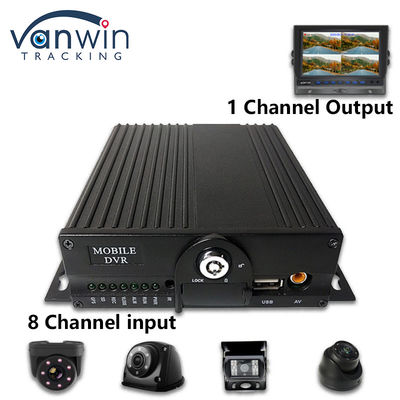 8CH AHD Dual SD Card Mobiele DVR-systeem 4G WIFI GPS MDVR voor Live View