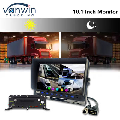 10.1 inch AHD Car Screen Display 8CH MDVR Camera 1080P Kleur TFT Car Monitor Systems