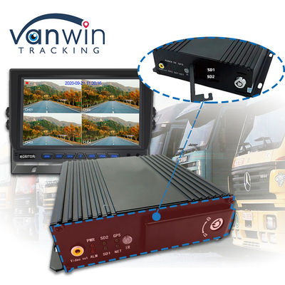 MAX 512GB Dual SD Card Storage 4CH Mobile DVR Met 4G GPS 1080P Full HD SD Card Mdvr