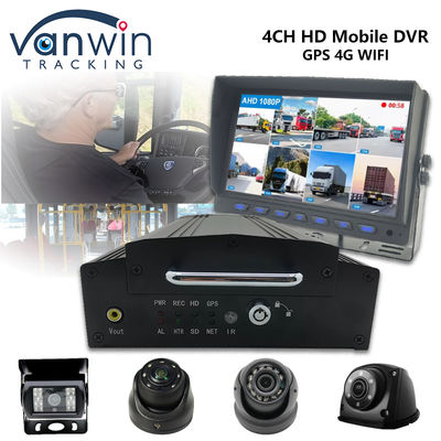 4 kanaal HDD SSD Mobiele DVR 1080P 4G WiFi GPS MDVR Voertuig Camera Auto CCTV-systeem