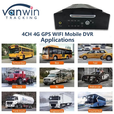 4 kanaal HDD SSD Mobiele DVR 1080P 4G WiFi GPS MDVR Voertuig Camera Auto CCTV-systeem