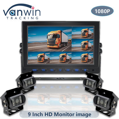 9 inch AHD 1080P MDVR Monitor 8 Channel Full HD Split Display Monitor Voor voertuig