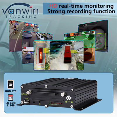 8CH AI BSD ADAS DMS MDVR System HD 1080P HDD Mobile DVR Met 4G GPS WIFI Functie
