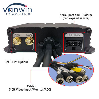 H.264 4CH HD 1080P Mobiele DVR 4G GPS WIFI SD-kaart MINI MDVR Voor auto video monitoring