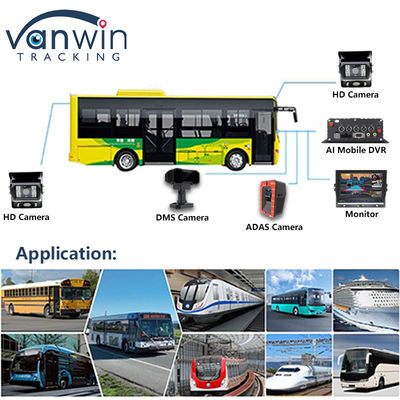 4CH 5G CMSV6 System AI Mobile DVR met GPS ADAS BSD DMS H.265 MDVR voor auto CCTV Monitor