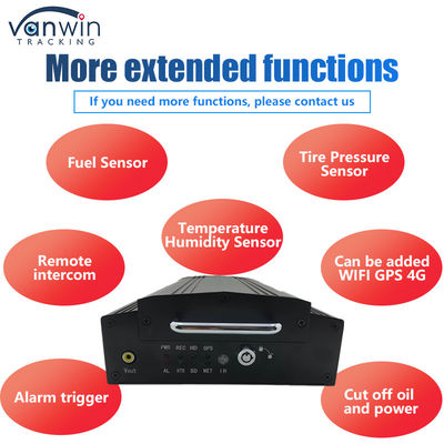 OEM 8CH HD 1080P HDD Mobile DVR met 4G GPS WIFI MDVR voor Fleet Management System