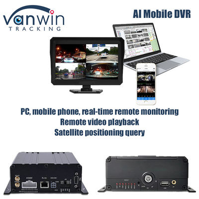 4CH 1080P AI Function Mobile DVR ADAS DMS Kit DVR 4G GPS SD HDD MDVR Systems Voertuig