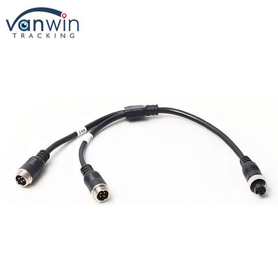 6 pin luchtvaart vrouwelijke tot dubbele 4P mannelijke luchtvaart adapter kabel voor voertuig beveiligingssysteem