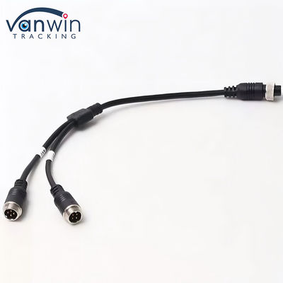 6 pin luchtvaart vrouwelijke tot dubbele 4P mannelijke luchtvaart adapter kabel voor voertuig beveiligingssysteem