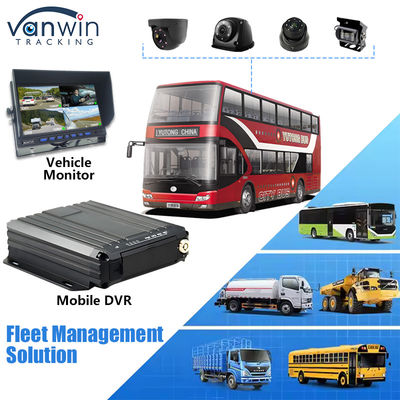 4CH 1080P Dual SD Card Mobiele DVR Ondersteuning Olie Sensor 4G Real Time Video Monitoring GPS Tracker