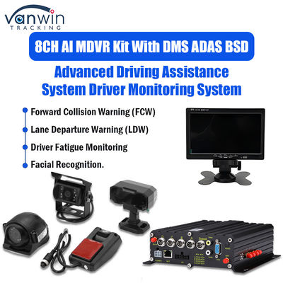 8CH 1080p 4G AI mobiele DVR met ADAS DMS BSD camera systeem GPS mobiele DVR voor vrachtwagen
