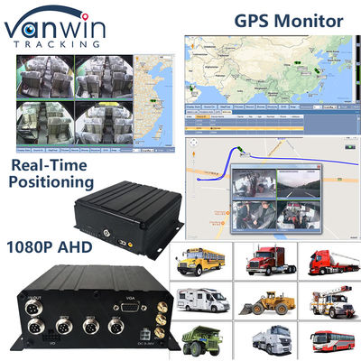 H.265 4CH Full HD Mobiele DVR Live Stream Blackbox Recorder 4G Wifi GPS Voertuig CCTV