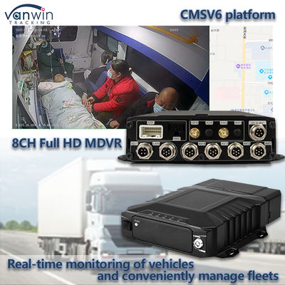 8CH videobewaking HDD mobiele DVR met 4G GPS WIFI MDVR voor realtime monitoring