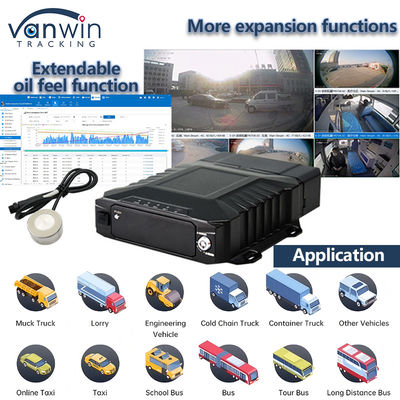8CH videobewaking HDD mobiele DVR met 4G GPS WIFI MDVR voor realtime monitoring