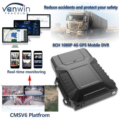 8CH videobewaking HDD mobiele DVR met 4G GPS WIFI MDVR voor realtime monitoring