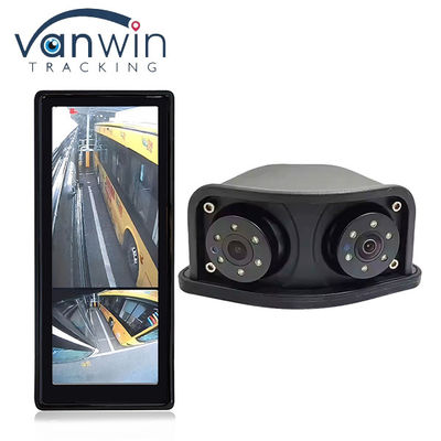 HD IR Night Vision Waterdicht 1080P Dual Lens Side View Blind Area Rearview Mirror Rear View Backup Camera voor bus
