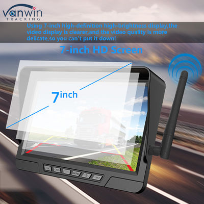 7 inch draadloze auto monitor zonnecamera kit met IP68 CCTV beveiliging draadloze camera