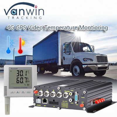 Temperatuurbewakingssysteem voor vriezertrucks 4G GPS-MDVR voor voertuigen
