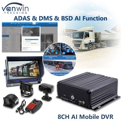 8CH AI Mobile DVR met ADAS DMS BSD Functie MDVR Geavanceerde voertuigbeveiligingsoplossing