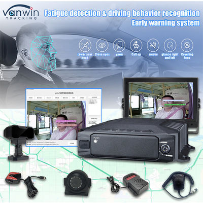 8CH 1080P HDD AI Mobiele DVR-beveiligingssystemen met 4G GPS WIFI ADAS DSM BSD