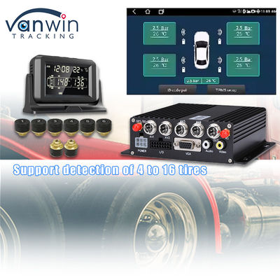 4CH GPS 4G Real Time Monitoring Mobiele DVR Externe bandenspanning Alarm Monitor System