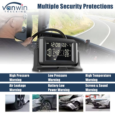 4CH GPS 4G Real Time Monitoring Mobiele DVR Externe bandenspanning Alarm Monitor System