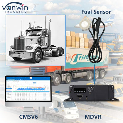 Veiligheidsbewaking Mobiele DVR-brandstofbewakingssysteem Voertuig MDVR CCTV GPS 4G Voor vrachtwagen