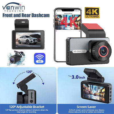 2K 1080P Dual Dash Cam WiFi APP Control Nachtzicht Parkeermonitor G-Sensor Voor Auto
