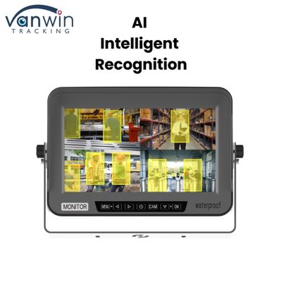 4 kanaals AI-auto-monitor waterdicht IPX69 explosiebestendige 10" AHD-display voor mechanische voertuigen