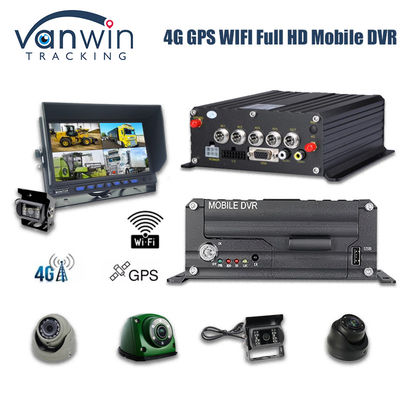 4CH 1080P HDD Mobile DVR 4G GPS Real Time Monitoring And Tracking Data Storage Device
