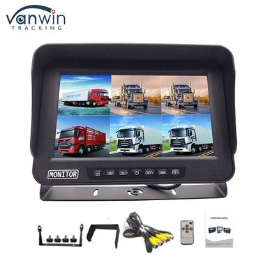 AHD 1080P MDVR Monitor 10.1 Inch 6 Channel Waterdicht Split Display Monitor SD-kaart Voor voertuig