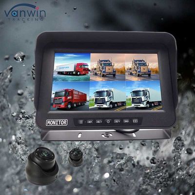 AHD 1080P MDVR Monitor 10.1 Inch 6 Channel Waterdicht Split Display Monitor SD-kaart Voor voertuig