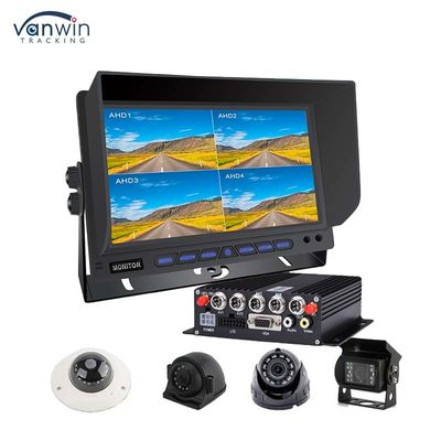 AHD/CVBS Multiple Video Mixed Input 4 Channel 7 Inch Split Display Car Monitor Voor voertuig