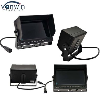 Auto Monitor 7 inch VGA Output CCTV Auto-compatibele beveiligingsbewakingsscherm met zonnekop met U-stand