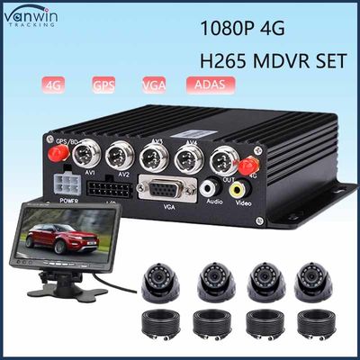4CH MDVR ADAS met GPS 4G Wi-fi HDD Optioneel tijdmonitoring truck