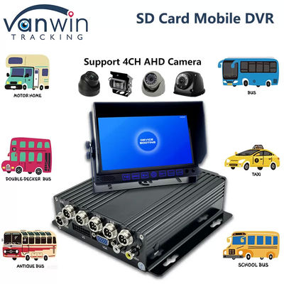 4G SD-kaart MDVR 1080P 8-kanaal voertuigrecorder met GPS-functie geschikt voor elke vloot