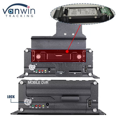 Professionele 4CH HDD DVR ondersteuning ADAS DMS BSD functie 4G GPS Vehicle Tracker