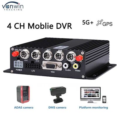 4 kanaals auto-dvr met 5g gps ahd camera sd-kaart videorecorder voor vrachtwagenbus