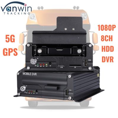 1080P 8CH Hard Disk DVR 5G GPS Tracker Grote opslagruimte Voertuigbewakingssysteem voor de veiligheid van de vloot