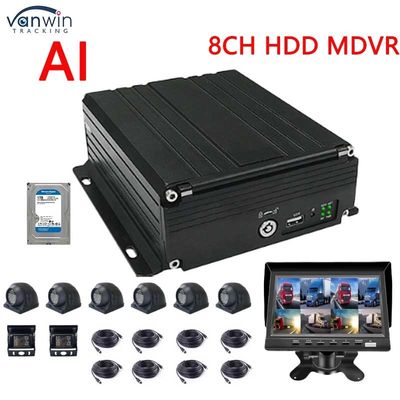 8CH 1080P AI MDVR met ADAS DMS, 4G GPS Voertuig Video Recorder voor Vrachtwagen Bus, Ondersteuning HDD SSD OEM