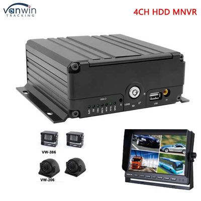 4CH 1080P AHD 3G 4G WIFI En GPS SD HHD Mobiele NVR Voor Bus / Truck / Taxi